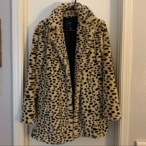 Forever 21 Leopard Faux Fur Coat